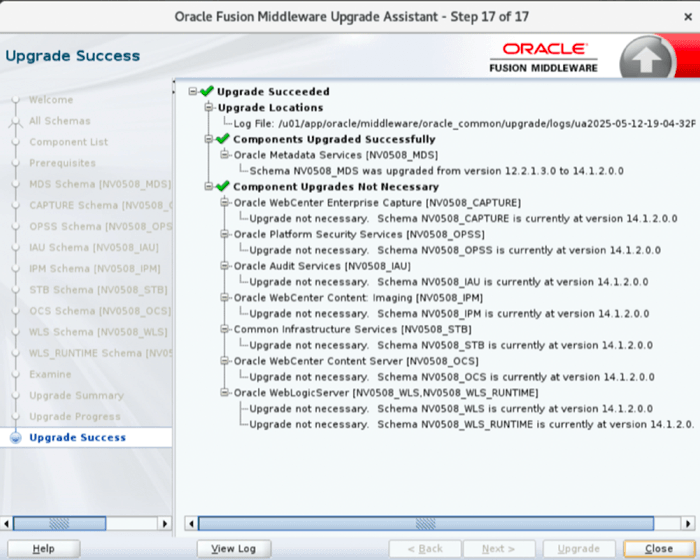 Schema upgrade step 16