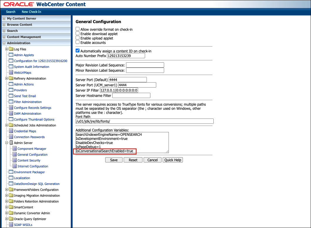 Conversational search feature flag