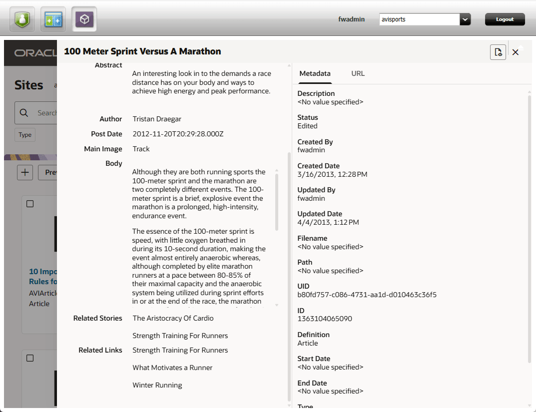Redwood UI Asset Inspect Panel