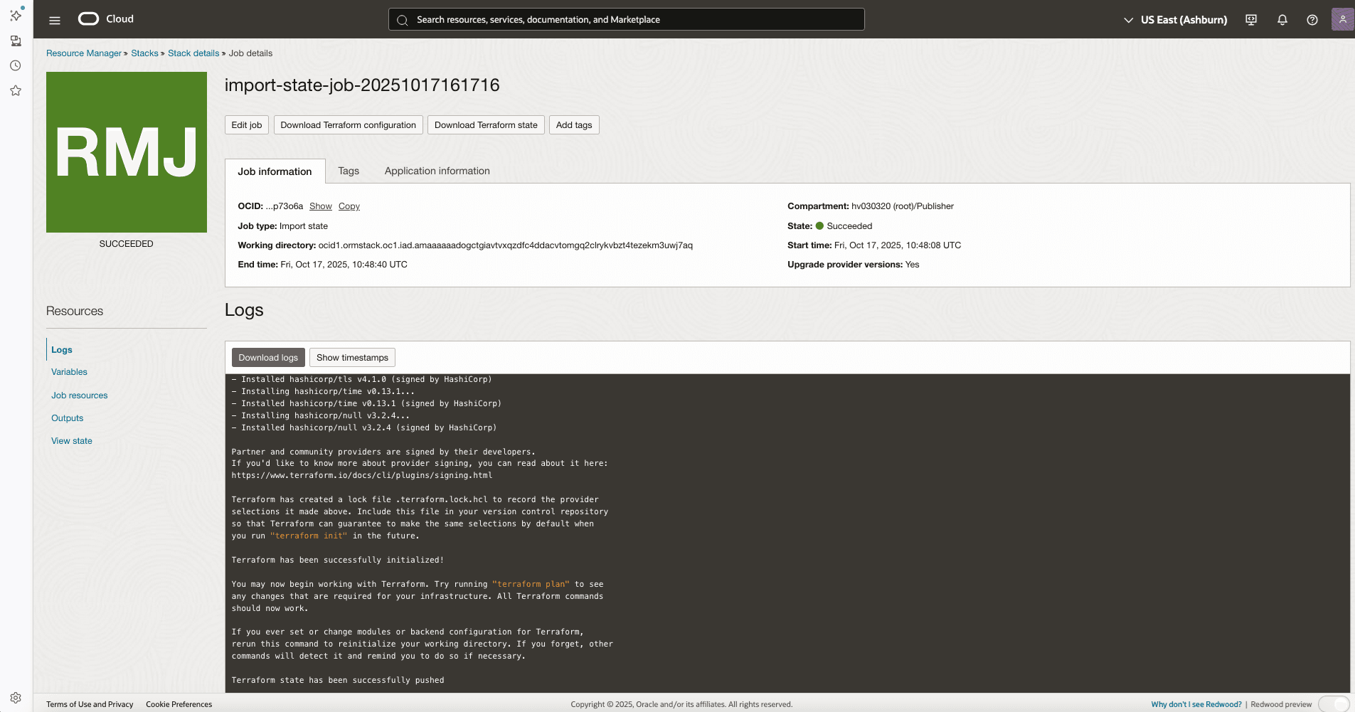 confirm import of state file confirm import of state file