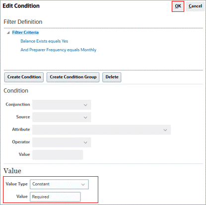 Performing a Completeness Check in Account Reconciliation
