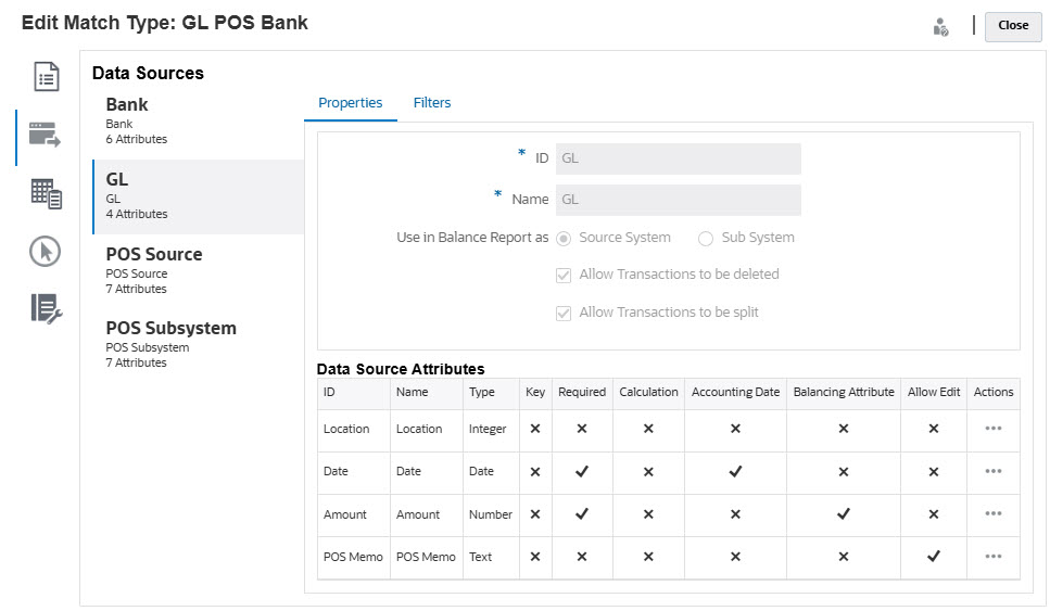 Multiple data sources on edit match type dialog Multiple data sources on edit match type dialog