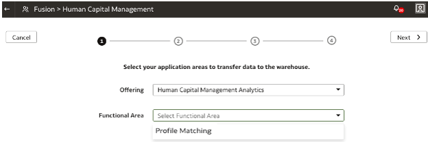 Step 1 of the wizard to create a data pipeline