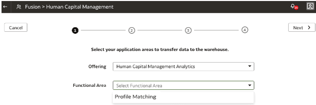 Step 1 of the wizard to create a data pipeline