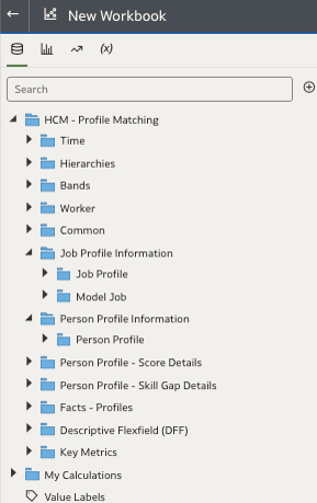 HCM - Profile Matching subject area details