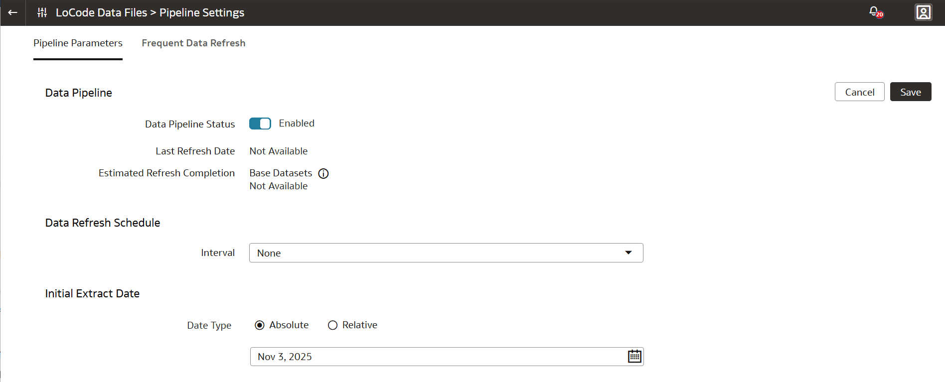 Description of dasrg-pipelinesettings-locode.png follows