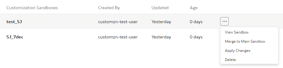 View Sandbox option View Sandbox option
