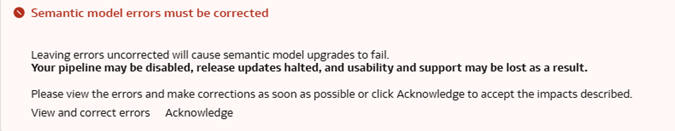 The second more urgent warning that alerts you about the adverse impact of your decision to ignore the errors The second more urgent warning that alerts you about the adverse impact of your decision to ignore the errors