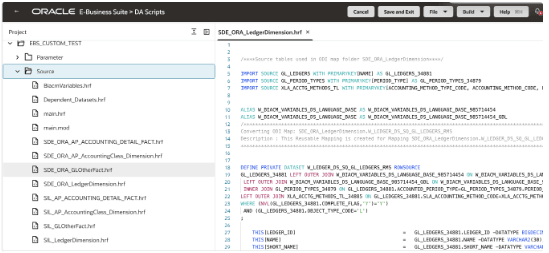 Specify file name for the Code file