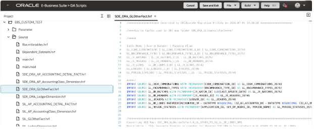 Add IMPORT SOURCE entries