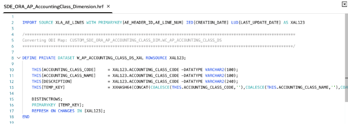Create intermediate or temporary datasets