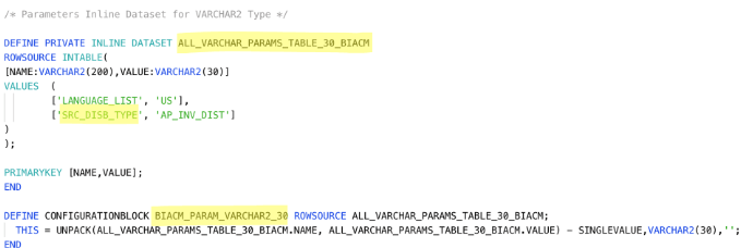 Create a new parameter Create a new parameter