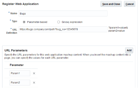 An example of a parameter-based mashup.
