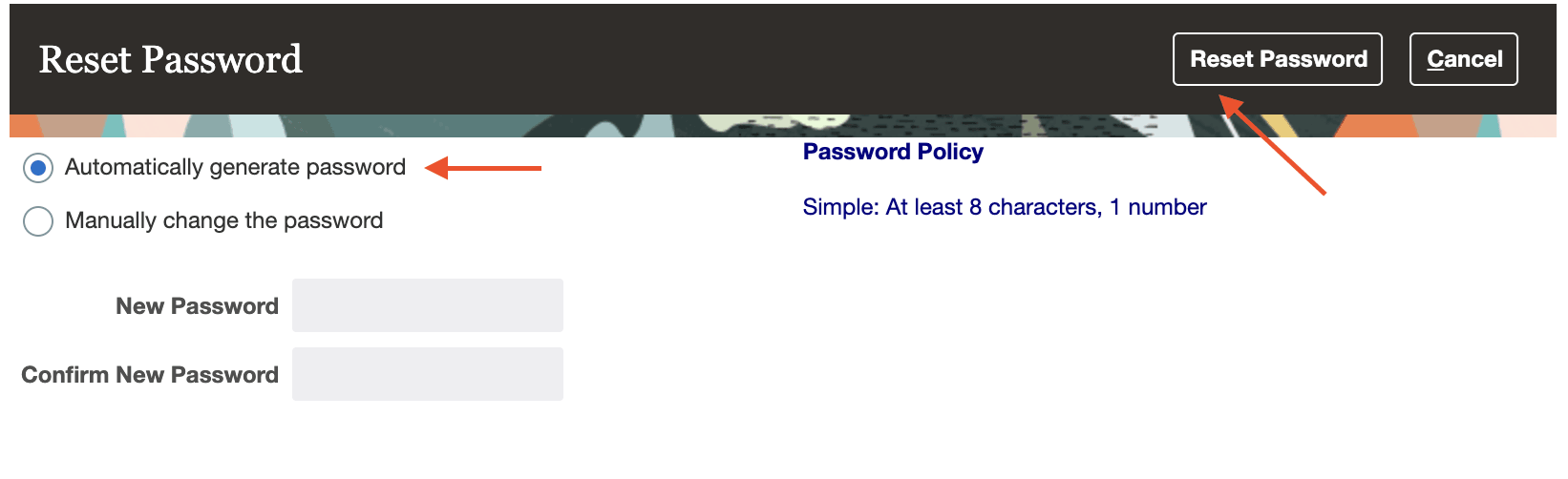 Automatically generate password