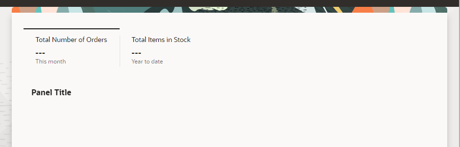 The canvas displays the template with the titles and meta data of the KPIs entered in previous steps.