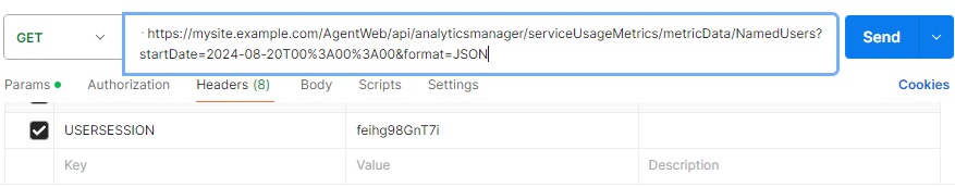 This is how a request looks in Postman. This is how a request looks in Postman.