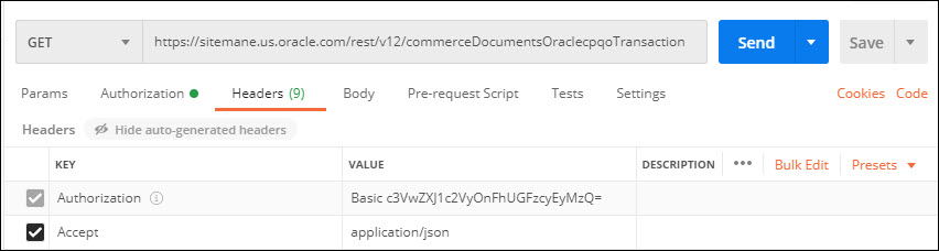 Postman Get All Transactions example