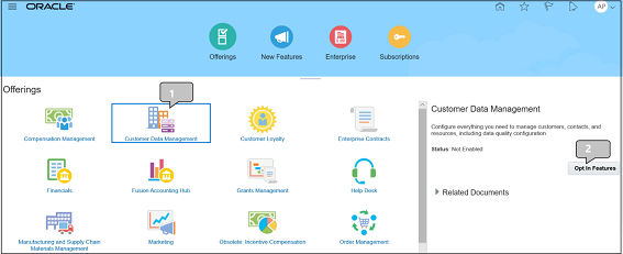 Customer Data Management offering icon