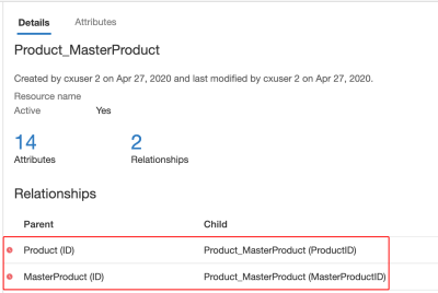 An image of the details section for the Product_MasterProduct data object