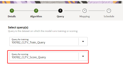 An image of the query for scoring field