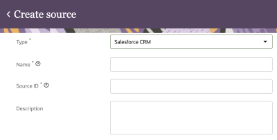 An image of the details for an Salesforce source