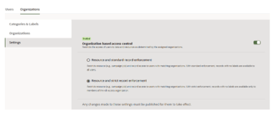 Turning OBAC enforcement on