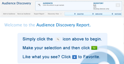 Audience Discovery window