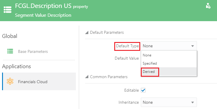 default type change to derived