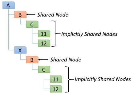 implicitly shared nodes diagram as described above