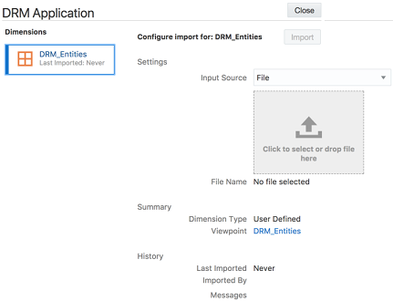 select import file