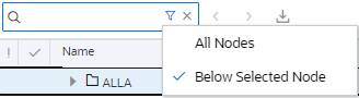 Below Selected Node option