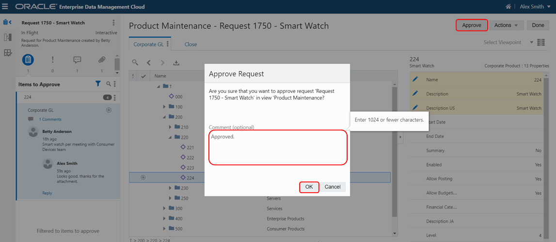 screenshot shows approval dialog box