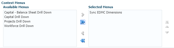 Sync EDMC Dimensions added to selected menus
