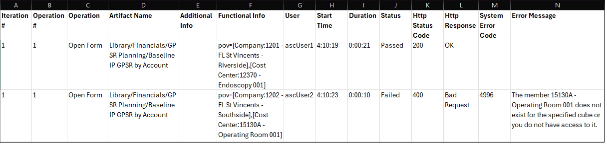 A sample output file