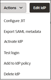 Action menu