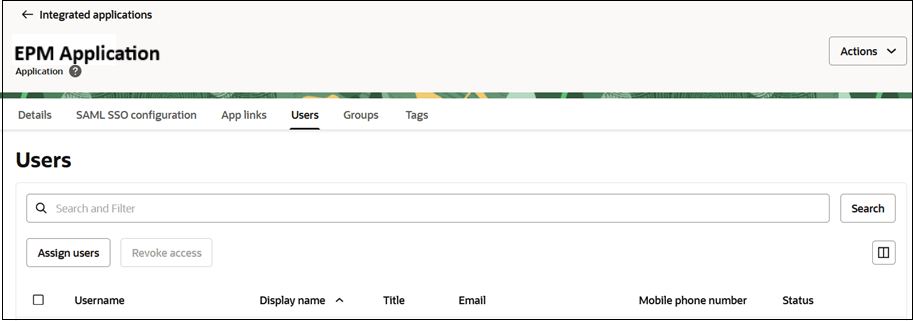 Assign users Assign users