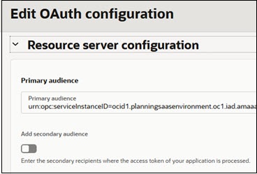 Enable secondary audience