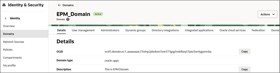 Identity Console