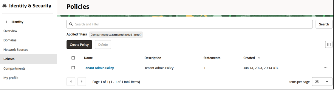 Compartment selection screen