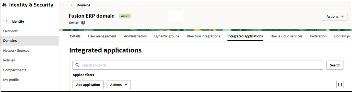 Add Integrated Application