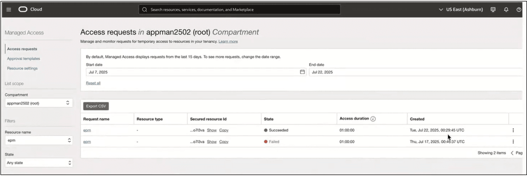Access requests Access requests