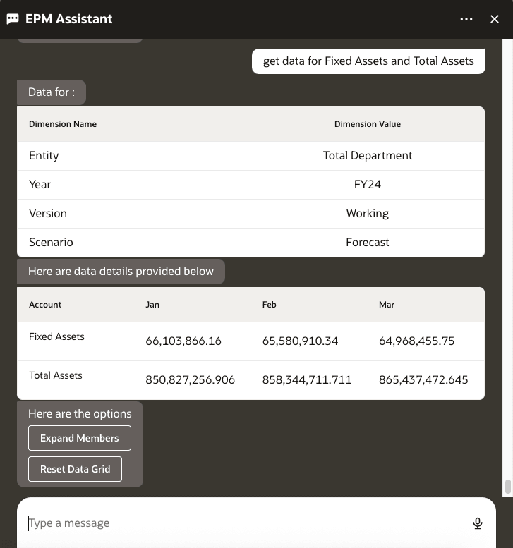 get data intent for changing members