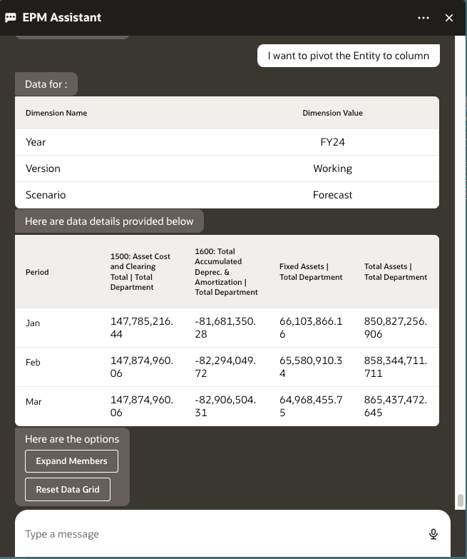 get data intent for adding dimensions