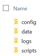 Image shows the folders under the Application fold.