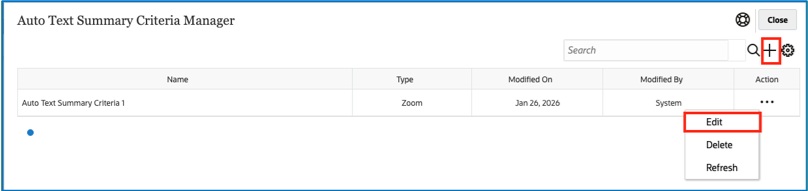 Creating a new Criteria Definition