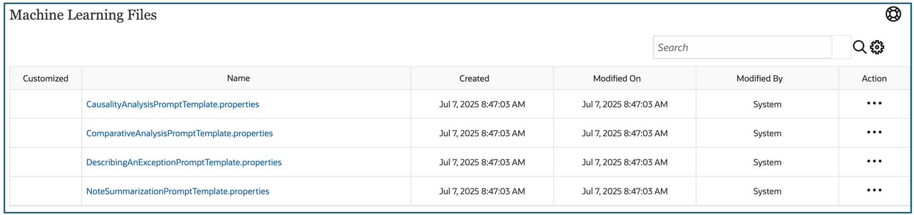 ML Property Files