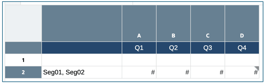 Segment Analysis Grid Segment Analysis Grid