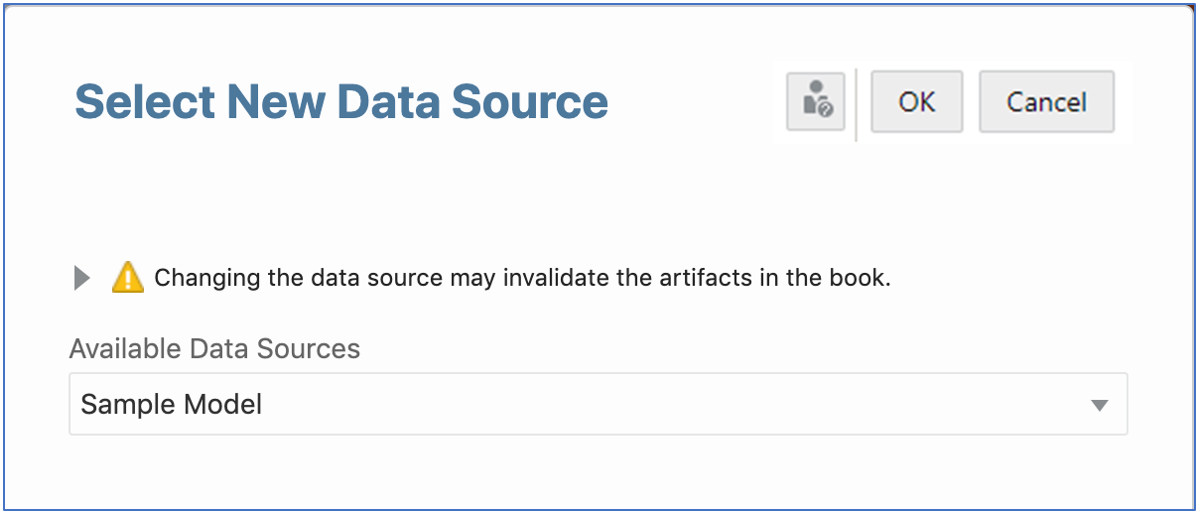 select a new data source