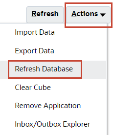 refresh database