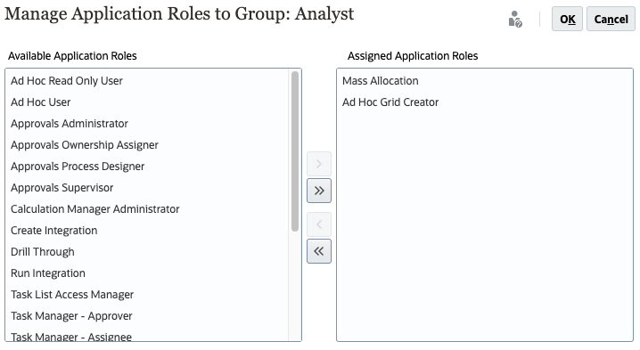 Assign roles to groups